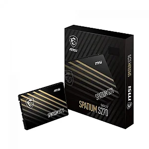 HD SSD 480GB MSI SPATIUM S270 Preto