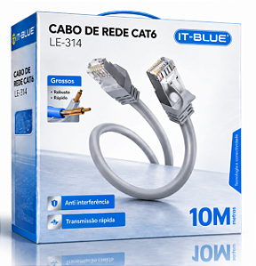 Cabo de Rede Cat6 IT-Blue 10m