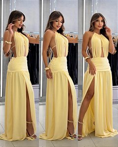 Vestido Bali - Amarelo Manteiga