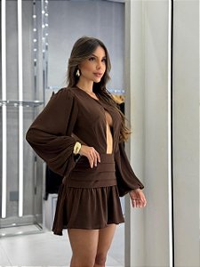 Vestido Sophie - Marrom