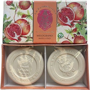 LA FLORENTINA | CAIXA C/2 SABONETES POMEGRANATE | 2 Sabonetes em Barra Italiano 115g cada