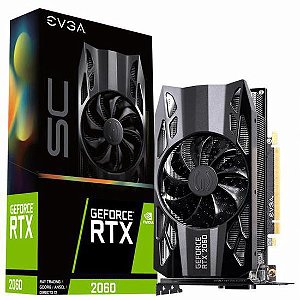 Placa de Vídeo EVGA GeForce RTX2060 SC Gaming 6GB GDDR6 PCI-Express