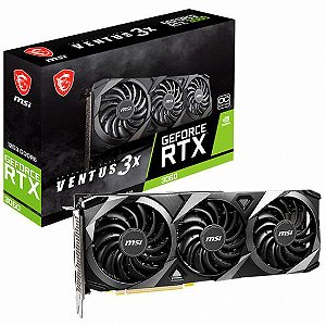 Placa de Vídeo MSI GeForce RTX3060 Ventus 3X OC 12GB GDDR6 PCI-Express