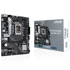 Placa Mãe Asus Prime B660M-K D4 Intel Soquete LGA 1700
