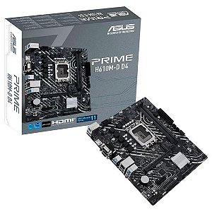 Placa Mãe Asus Prime H610M-D D4 Intel Soquete LGA 1700