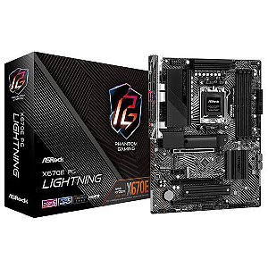 Placa Mãe Asrock X670E PG Lightning AMD Soquete AM5