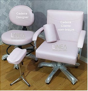 Bancada Industrial para salão de beleza 2 lugares - Linea Moveis para Salão-  Móveis para Salão de Beleza