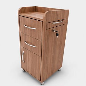 Carrinho Auxiliar MDF Amadeirado