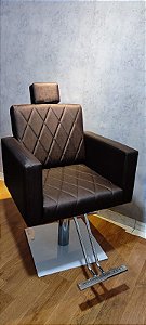Poltrona Elegânce de Corte com Cabeçote - Base Inox