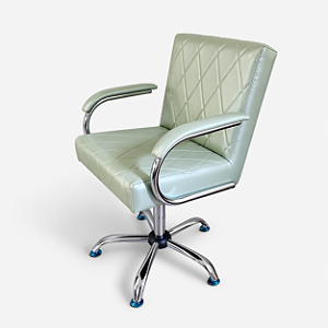 Cadeira Cliente com Braços Nail Designer - Estilo Matelassê