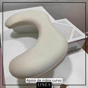 Apoio de Mão Curvo Luxo - Manicure e Nail Designer
