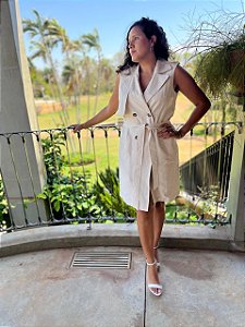Vestido Bege G