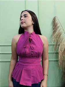 Blusa Rosa de Festa