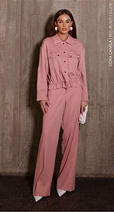 Calça Reta Com Bolso faca