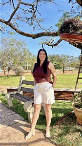 Blusa Cavada Decote em V