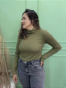 Blusa Verde Militar Viscolinho