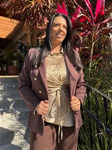 Blazer Balmain Marrom