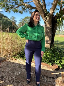 Camisa com Pregas Frontais