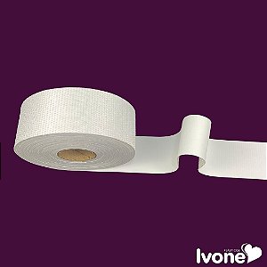 VIES DE BAGUN FOSCO - 40MM X 25MT COR BRANCO