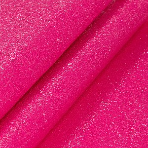 SHINE GLITTER 0,8MM COM FUNDO SPUN COR PINK BARBIE 1/2 METRO