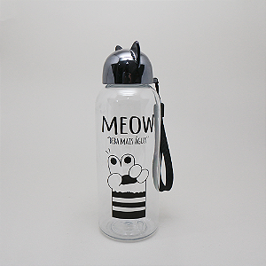 GARRAFA GLITTER MEOW 500ML