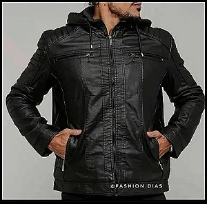 Jaqueta Masculina em P.U  Premium - Forrada