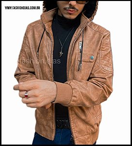 Jaqueta Masculina em P.U Estonada