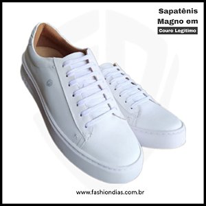 Sapatênis Magno em Couro Legítimo - FD