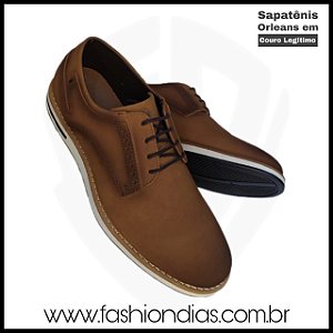 Sapato Orleans em Couro Legítimo/Nobuque - FD