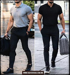 Calça Alfaiataria Slim MD Bolso Faca