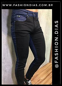 Calça Masculina Skinny Bicolor