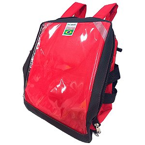 Capa Bag Térmica Delivery Comida Chinesa Invertida Reforçada  - Vermelha