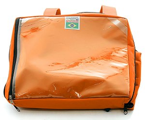 Capa Mochila Bag Térmica Para Delivery Motoboy e Aplicativos - Laranja