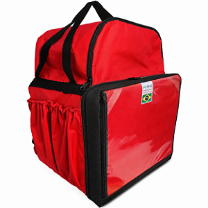 Bag Motoboy Reforçada -Impermeavel 45LT - Vermelha