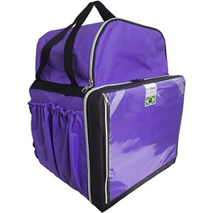 Bag Motoboy Reforçada -Impermeavel 45LT - Roxa
