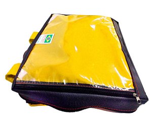 Capa Mochila Bag Térmica Delivery de Pizza - Reforçada Amarela