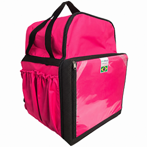 Bag Motoboy Reforçada -Impermeavel 45LT - Rosa
