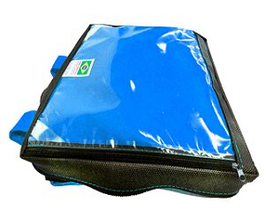Capa Mochila Bag Térmica Delivery de Pizza - Reforçada Azul Royal