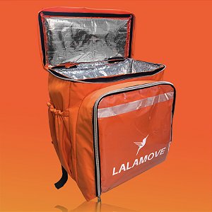 Mochila Bag Motoboy térmica Laranja - Lalamove