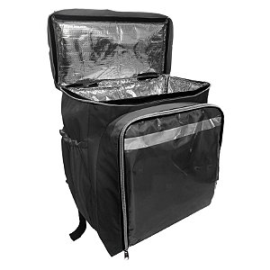 Mochila Bag Motoboy térmica Laranja - PRETA - 80lt
