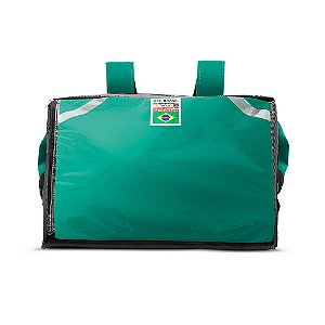  Capa Mochila Bag Térmica Delivery de Pizza - Reforçada Verde