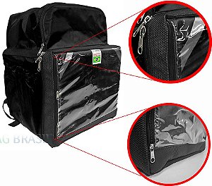 Bag Motoboy Reforçada -Impermeavel 45LT - Preta