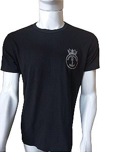 CAMISETA ALGODÃO PRETA MARINHA