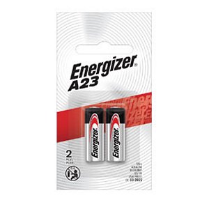 Bateria Alcalina Energizer A23 - Cartela com 2 Baterias em cada