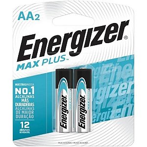 Pilha Alcalina Energizer Max Plus Aa2 - 2 Pilhas