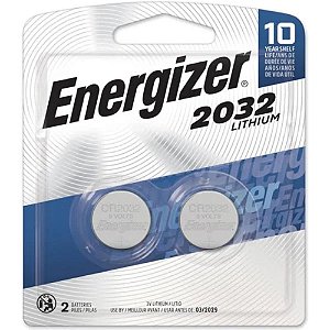 Pilha Eletrônica Lítio Energizer Botão CR2032 - 2 Pilhas