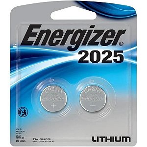 Pilha Lítio Energizer CR2025 - 2 Pilhas