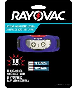 Lanterna Rayovac Mãos Livres 100 Lumens