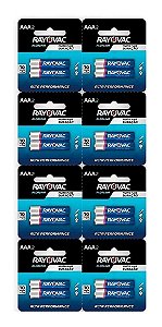 Multiblister Rayovac Pilha Alcalina AAA2 - 16 PILHAS