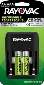 CARREGADOR RAYOVAC USB COM 2 PILHAS AA